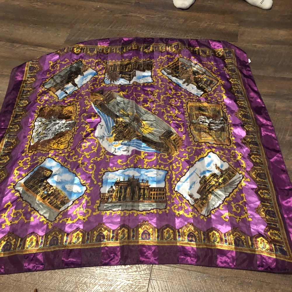 Vintage satin scarf